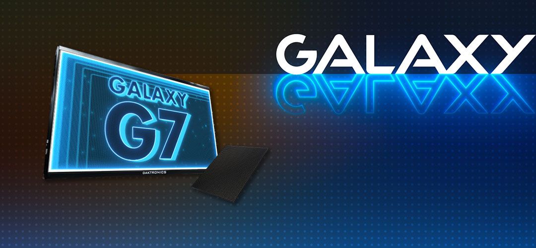 Daktronics Galaxy G7 outdoor electronic message center launch visual