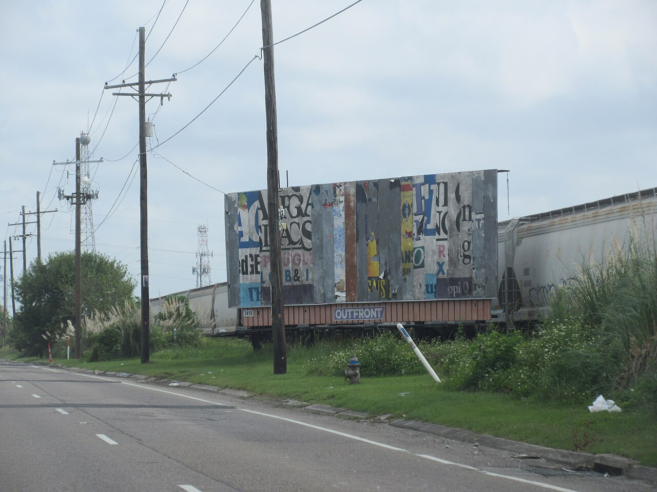 Roadside billboard on Airline Highway, Metairie
