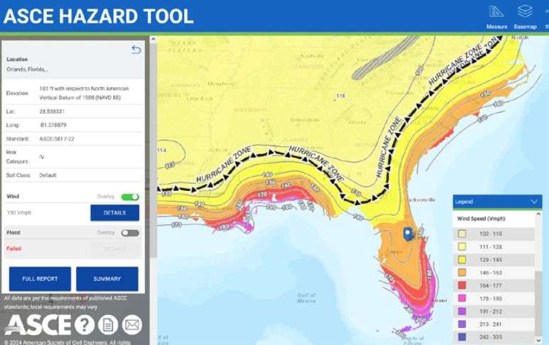 ASCE/SEI 7-22 hazard tool and loading-standard context